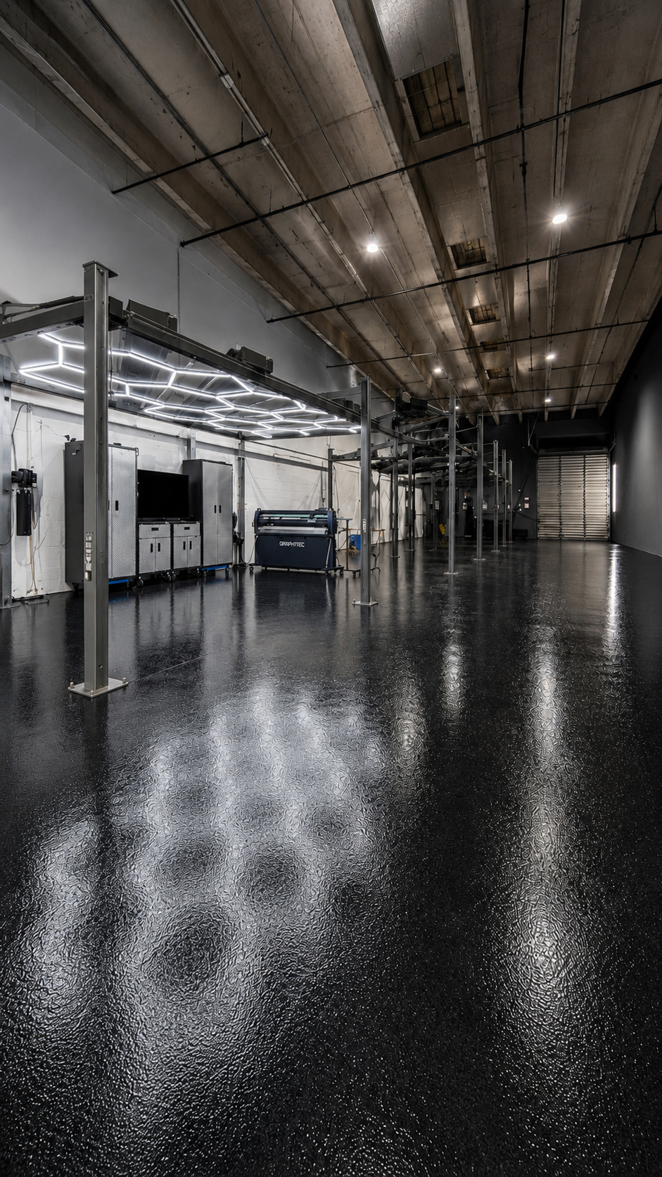 Purple Brothers Motorspace facility with lifts